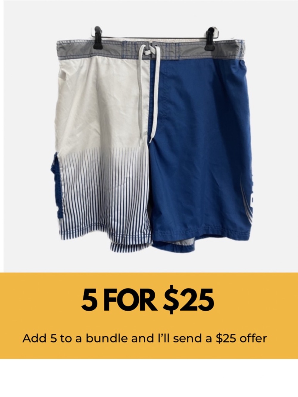 Bud Light swim shorts with mesh lining.